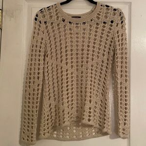 Knit cream sweater